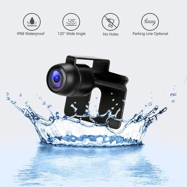 Камера заднього виду з монітором Камера заднього виду Автомобільний IP68 Водонепроникна система датчиків паркування нічного бачення 4.3-дюймовий РК-екран заднього виду