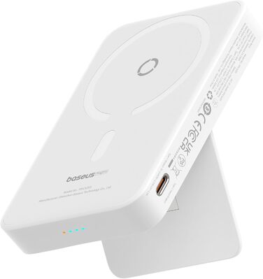 Магнітний бездротовий Powerbank, 5000mAh Mini Powerbank з USB-C, PD 20w Fast Charging Magsafe Battery, Зовнішній акумулятор для iP