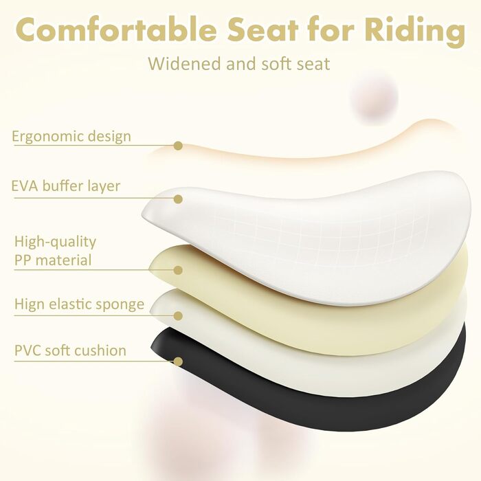 Дитячий велосипед-балансир URMYWO від 1 року, іграшка-балансир для дитини 10-24 місяців, перший велосипед без педалей з 4 колесами