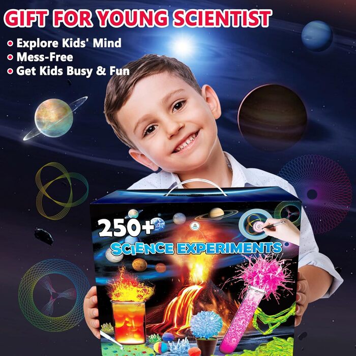 Набір для експериментів UNGLINGA 250+ Science Experiment Kits, для юних хіміків