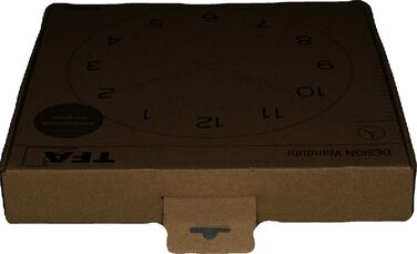 Настінний годинник TFA Dostmann аналог, 60.3054.04, під дерево, кварцовий механізм з тривалим часом автономної роботи, нефритовий