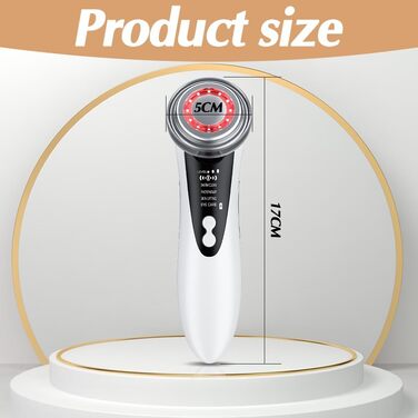 Електричний масажер для обличчя Gohytal, масажер для обличчя для усунення зморшок, проти зморшок і старіння, вібромасажер з технологією для підтяжки обличчя, глибокого очищення, усунення зморшок