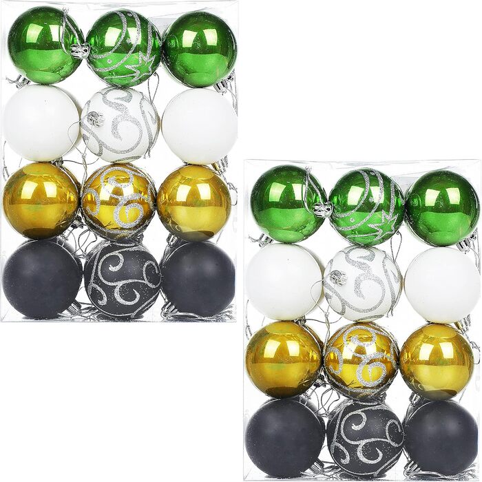 Різдвяні кульки набір із 48 предметів Casaria
