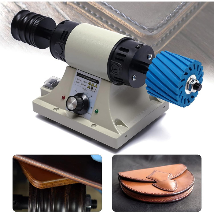 Електрична машина для полірування шкіри Потужність 350 Вт 0-8000 об/хв Підходить для шкіри рослинного дублення Портативний і простий у використанні