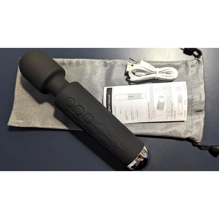 Вібратор SANJIANKE для жінок, стимулятор клітора та G-точки, 8 швидкостей, 20 режимів, чорний матовий