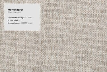 Місний Byrum / Великий 3-місний диван у сільському стилі з пружинною серцевиною / Пасує до елегантного диванного гарнітура Byrum / 186 x 87 x 88 / Натуральний (Білий-Бежевий) 3-місний Натуральний, 3-