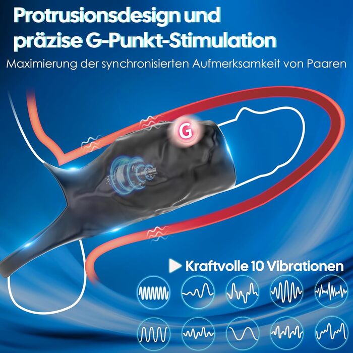 Ерекційне кільце для чоловіків з 9 режимами вібрації