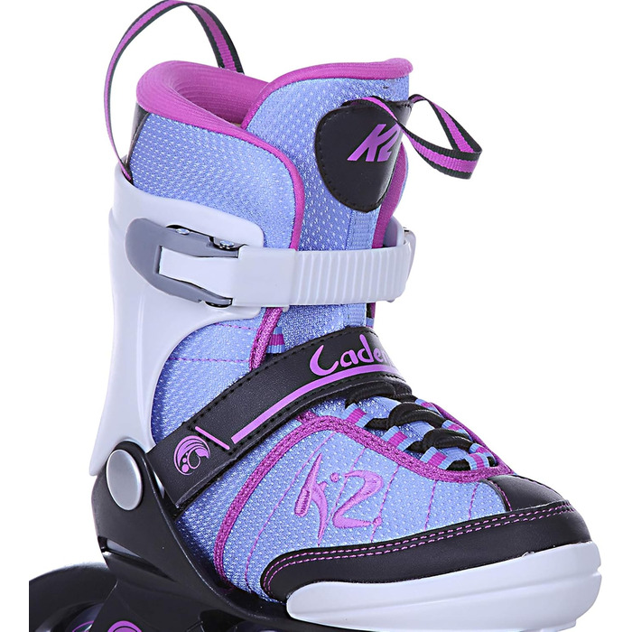 Жіночі роликові ковзани L (EU 35-40 / UK 3-7 / US 4-8) Білий - Блакитний - Рожевий, 2 Girls Cadence Jr