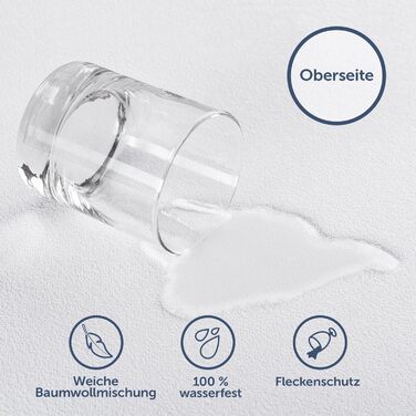 Протектор для матраца Blumtal 120x200 см - Водонепроникний наматрацник - OEKO-TEX Сертифікований водонепроникний матрац 120x200 -