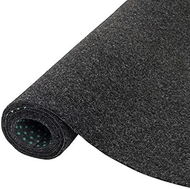 Штучна трава Snapstyle Газонний килим з ручками Стійкий до погодних умов Балкон Тераса Килим вуличний 200х50 см Антрацит