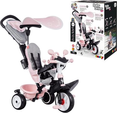 Дитячий триколісний велосипед 3 в 1, зростаючий багатофункціональний транспортний засіб з преміальним обладнанням, для дітей віком