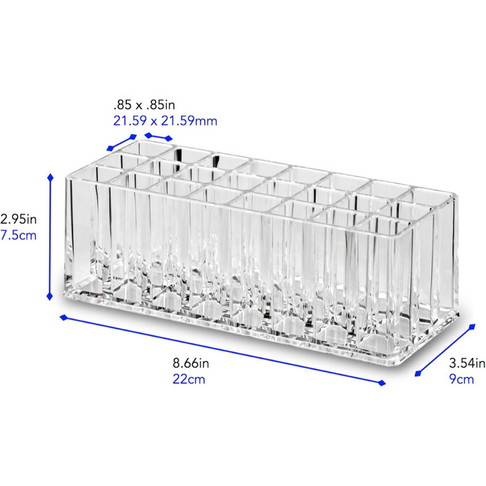 Акриловий органайзер для макіяжу 24 Місце для зберігання косметичних кистей