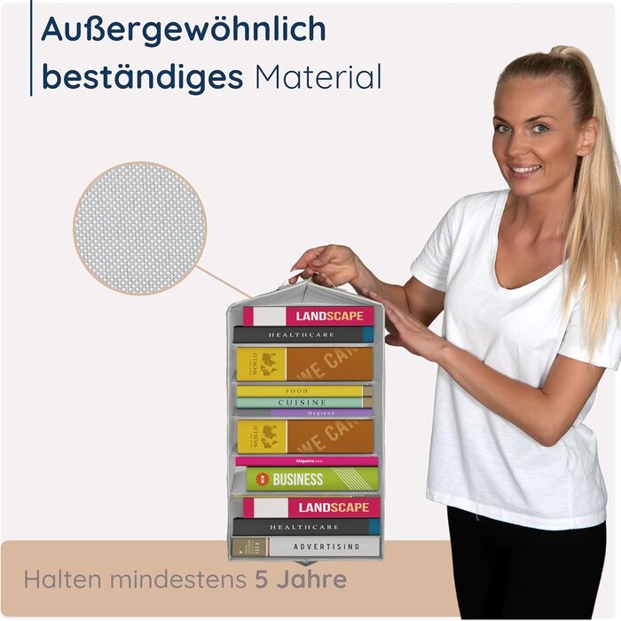 Організатор для штанів XXL - Міцна коробка для зберігання з великими відділеннями - Складана система організації гардеробу - Організатор для шафи