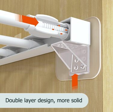 Клейкі гачки для полиць шафи, самоклеючі, прозорі опори для полиць, кронштейни для полиць, клейкі гачки, опори для основи, тримачі для полиць, шафа, тримачі для скла, полиці, прозорі, один розмір (12) 12 прозорих