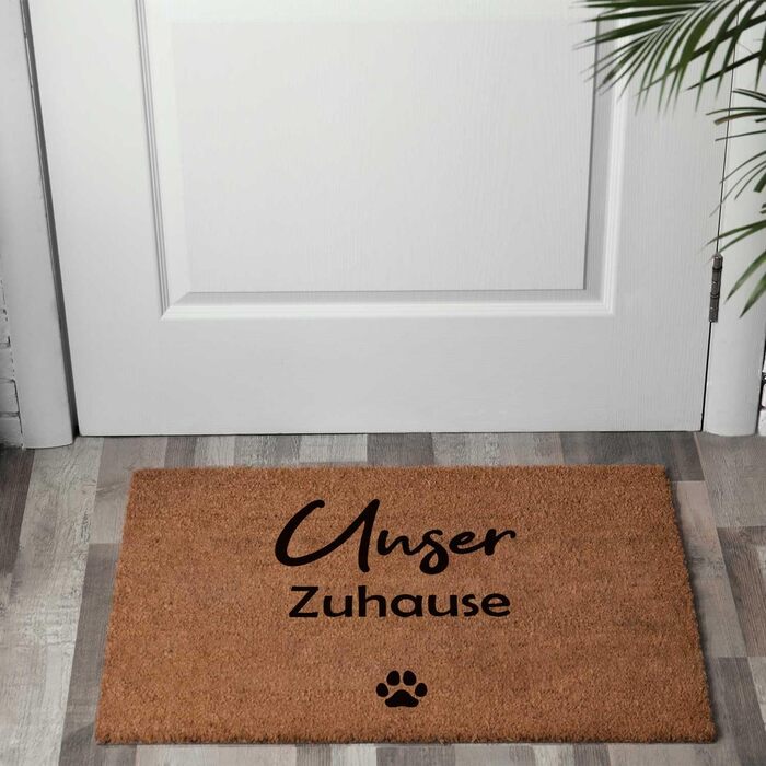 Персоналізований кокосовий килимок для вхідних дверей з гравіюванням та іменем вітальний килимок для вхідних дверей подарунок на новосілля, весільний подарунок, подарунок на переїзд