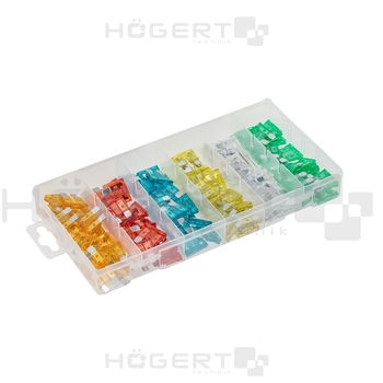 Набір автомобільних запобіжників, 120 шт. HOEGERT 120 (HT8G500)