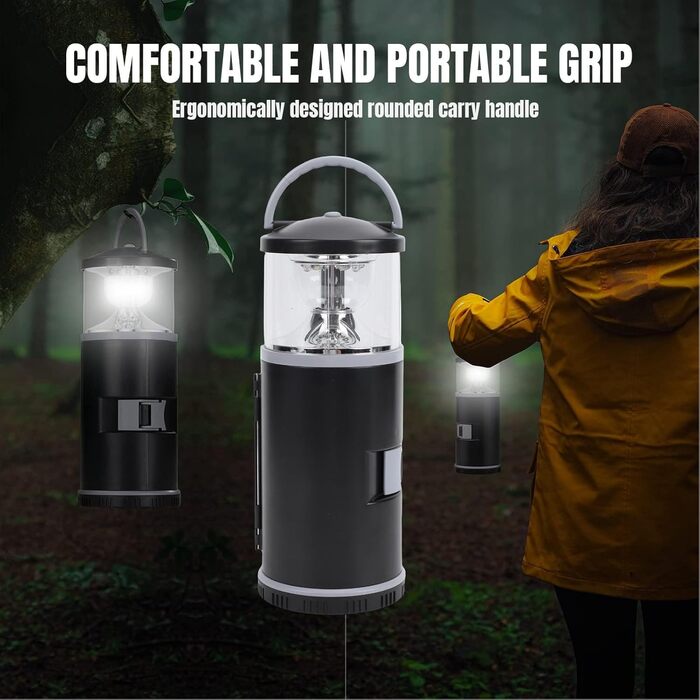 Світлодіодний кемпінговий ліхтар Cocoarm з набором інструментів, освітлення на 360 градусів, аварійний червоний сигнальний ліхтар, портативний, для кемпінгу та риболовлі