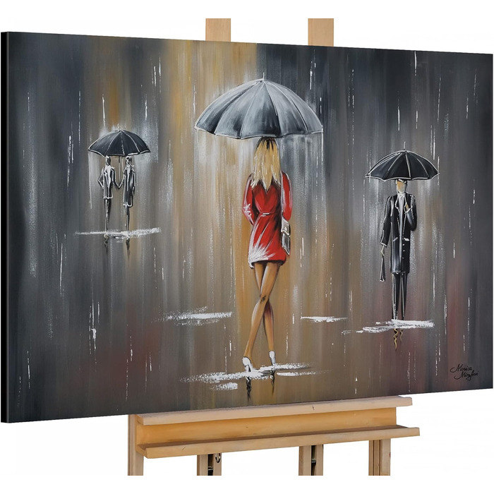 Моніка Мірафьорі I 100 РУЧНИЙ РОЗПИС I Картина Йде дощ 120х80см Картина Ручний розпис Акриловий живопис Дуже великий акриловий жив