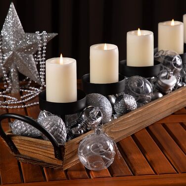 Різдвяні кульки для ялинки 102 шт срібні Deuba