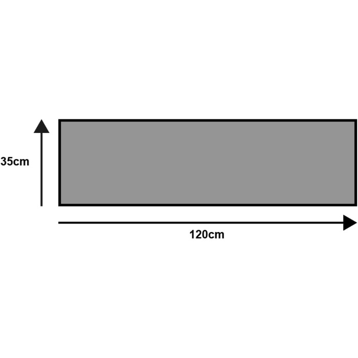 Килимок для дверей Smokey Mount 35x120 см, для використання всередині та зовні приміщень, можна прати, сірий