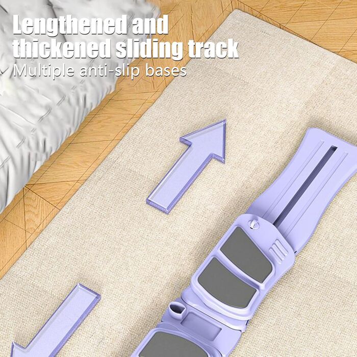 Набір для пілатесу Reformer Тренажер для м&39язів живота - Складаний пристрій для тренування м&39язів живота та вправ для кора для жінок та чоловіків, фіолетовий