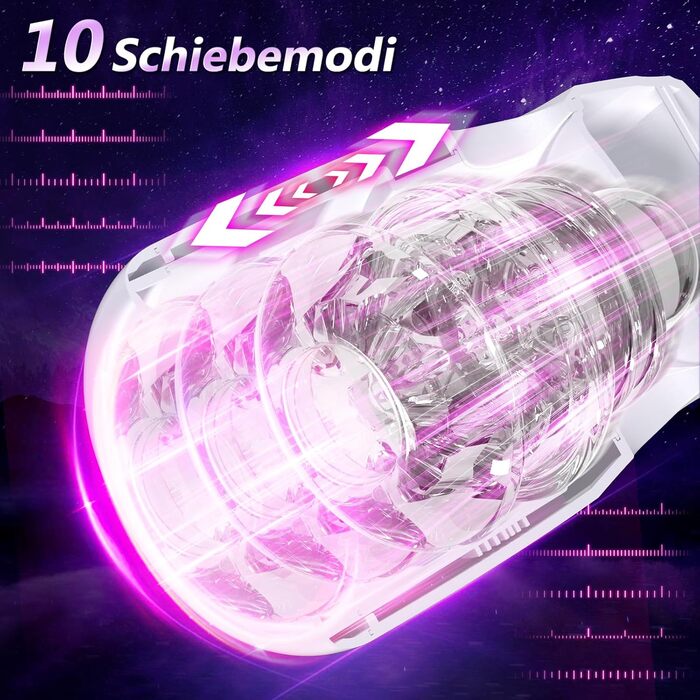 Мастурбатор Yotcoc для чоловіків, реалістичний з функцією язика та вібрації, 10 режимів смоктання та 10 режимів вібрації