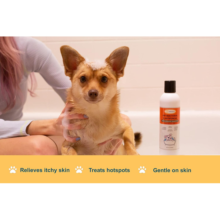 Шампунь для домашніх тварин Healthy Paw Life з лаймом та сіркою догляд за домашніми тваринами та ветеринарне рішення для сверблячої та сухої шкіри безпечний для собак, котів, цуценят, кошенят та коней