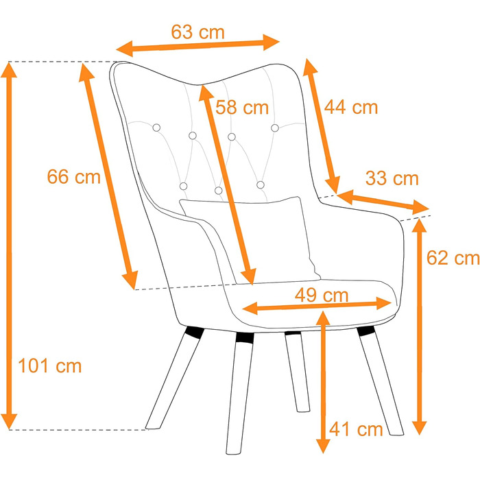 Крісло ESTEXO під телевізор, крісло для відпочинку, реклайнер, м&39яке крісло, крісло для читання, тканинна подушка, сірий