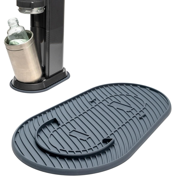 Силіконовий килимок Mixcover сірий для підкладки із захистом від Sodastream DuoDrip Аксесуари Soda Stream для виробників газованої води Duo Аксесуари для Sodastream Duo або Sodastream e-duo Sodastream Duo Grey