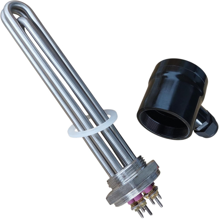 Електричний нагрівальний елемент 400 В з кришкою та захистом від натягу кабелю 3 кВт - 4,5 кВт - 6 кВт - 9 кВт - 12 кВт (6 кВт (3x2 кВт))