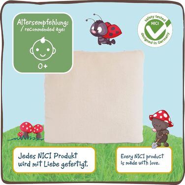 М'яка подушка сонька - Екологічно чиста м'яка подушка для дівчаток, хлопчиків та немовлят - Пухнаста м'яка подушка, 25 x 25 см - 4