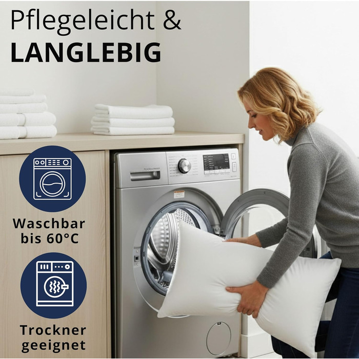 Пухова подушка, виготовлена в Німеччині, 80x80 3-камерна подушка 80x80, пух та пір&39я М&39яка та підходить для алергіків Ергономічна подушка Подушка 80x80 см