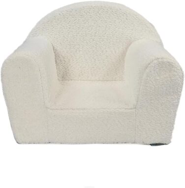 Дитяче крісло FORTISLINE Mini Plush (40x33x39 см) - М&39яке та безпечне - Крісло для немовлят та малюків, сертифіковане Oeko-TEX - М&39який дитячий диван/крісло-підголовник для дитячої кімнати, бежевий