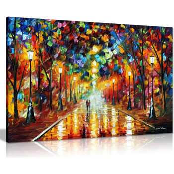 Леонід Афремов картина олією на полотні, абстракція, для вітальні, домашнього декору, Прощання з гнівом, 961cm (36x24in) 961cm (36