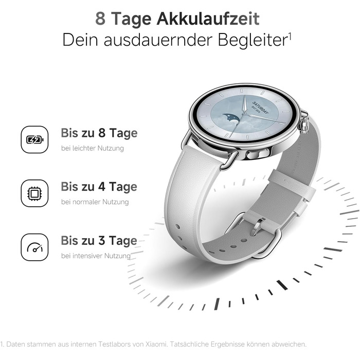 Розумний годинник XIAOMI Watch S4 41 мм корпус з нержавіючої сталі, надлегкий, понад 150 спортивних режимів, точне прогнозування менструального циклу, функція екстреного виклику, фтореластомерний ремінець, чорний