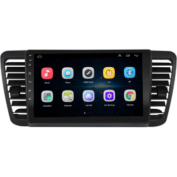 Автомобільна стереосистема EZoneTronics Carplay Android для Subaru Outback Legacy 2004-2009 з 9-дюймовим ємнісним сенсорним екраном, GPS-навігацією високої роздільної здатності, Bluetooth, Wi-Fi, USB-плеєром, 2 ГБ оперативної пам'яті 32 ГБ ПЗП