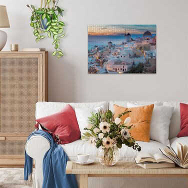 Пазл Ravensburger 12000663 - Вечір на Санторіні, Греція - пазл на 1000 елементів для дорослих і дітей від 14 років, пазл Греція