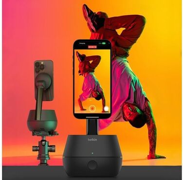 З DockKit, тримач для мобільного телефону з функцією зарядки, сумісний з MagSafe, бездротова зарядка 15 Вт, відстеження на 360 гра