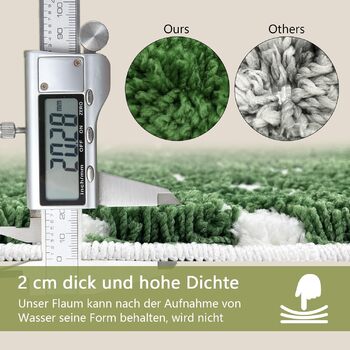 Килимок для ванної, нековзний, темно-зелений, довгий, килимок для ванної, листя, спальня, декор, 120 см, водопоглинаючий, килимки для ванної, листя, 45x120 см Темно-зелений 45 x 120 см