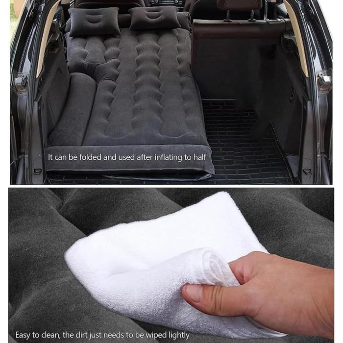 Автомобільний матрац для VW Tiguan 3 2024 2025, двосторонній потовщений флокований автомобільний матрац, надувне ліжко для кемпінгу, складаний портативний надувний матрац, звичайний A