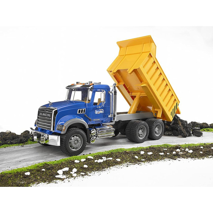 Вантажівка Mack Granite з кузовом-самоскидом - масштаб 116 вантажівка вантажівка транспортер вантажівка будівельний автомобіль будівельний майданчик, 02815 -