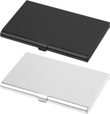 Набір візитниць Ajcotahm чорна та срібна, 2 шт.