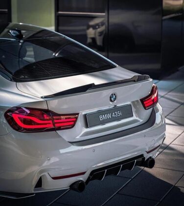 Задній спойлер MpTuned Carbon Look M4, підходить для BMW 4 Series F32 2-дверне купе 2014-2019 420i 428i 430i 435i 440i Задня спойлерна губа