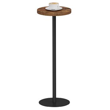 Журнальний столик, високий, круглий столик для напоїв, маленький стоячий столик, вітальня, коричневий 1 коричневий, 01BB065EU