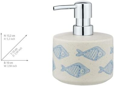 Дозатор для мила WENKO Аквамариновий керамічний дозатор для мила бежевий