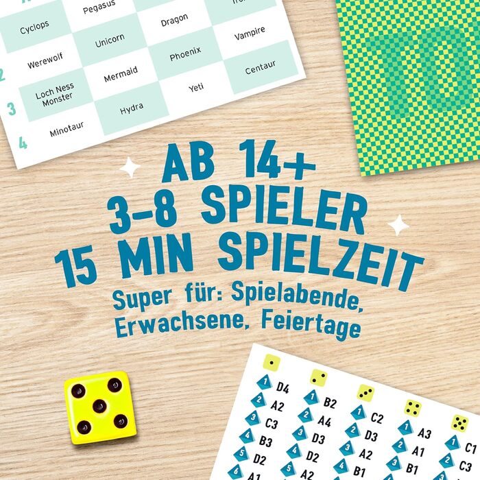 Велика картопля Хамелеон Настільна гра-блеф для сімей та вечірок Викрий зрадника Для 38 гравців віком від 14 років 15-хвилинна гра в Хамелеон (німецька версія)