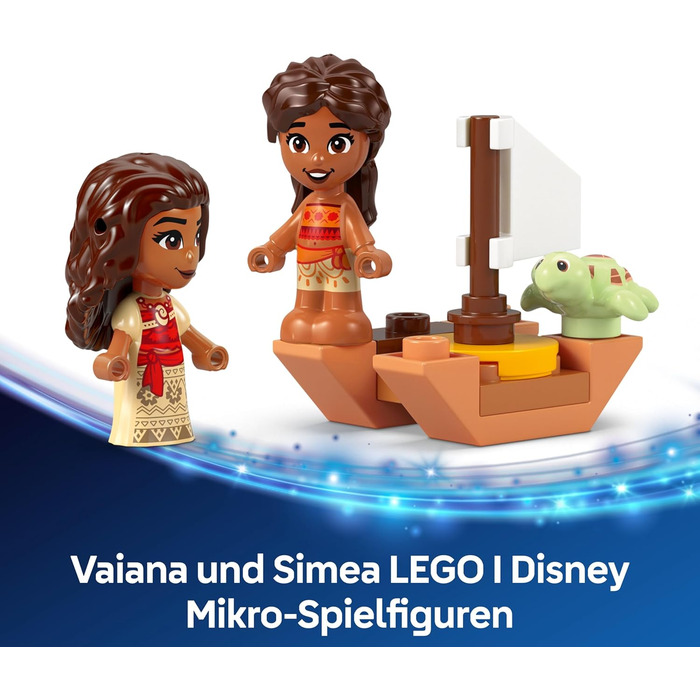 Моана 2 Розваги на острові Моани - Іграшка з 2 мініфігурками, ігровим будиночком, водною гіркою та аксесуарами - Дитячий ігровий набір - Подарунок на день народження для дівчаток віком від 5 років - 43260