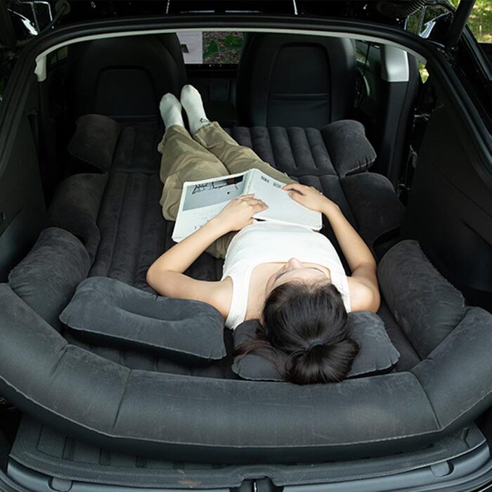Автомобільний матрац для BMW 3 серії Touring F31 Wagon Estate 2012-2018, надувний матрац у багажник автомобіля, портативний автомобільний килимок для сну з повітряним насосом, чорний