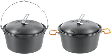 Легкі каструлі для пікніка, каструля для приготування їжі на відкритому повітрі, 4,5 л, алюмінієвий сплав, посуд, підвісна каструля для супу, модель підвісної каструлі для гриля на відкритому повітрі