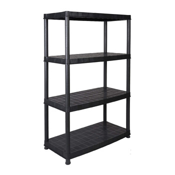 Міцний стелаж Kreher XL за вигідною ціною 92,5 x 45,8 x 141 см з 4 полицями та загальним навантаженням 280 кг Сертифіковано TV Rheinland.